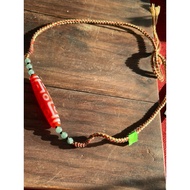 Dzi Necklace 9 Red Eyes – Strong Energy | Guardian - Wealth - Resolve bad luck