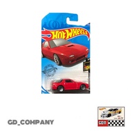MERAH Hotwheels Mazda Savanna RX-7 Red (Free protector)