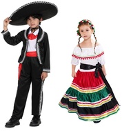 Halloween/Mexican Love Ethnic Costume Set for Kids