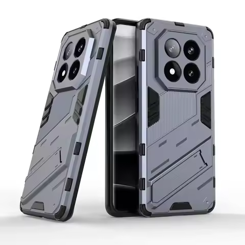 Armor Shockproof Protective Case for Xiaomi Redmi Note 14 Pro Plus 4G 5G Magnetic Stand Holder Cover