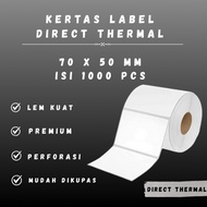 DT 70 X 50 - 1" @1000 - 1 Line CORE 1 INCH 70X50MM 70 X 50 MM 7X5 CM 7 X 5 CM BARCODE LABEL THERMAL 