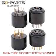 Bakelite 9pin Vacuum Tube Socket Testing Saver For 6DJ8 12AX7 ECC83 B339 CV492 6L13 12AU7 ECC82 B329