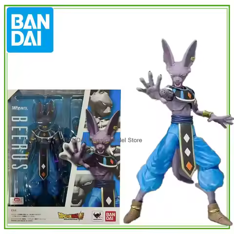 In Stock 100% Original Bandai SH Figuarts SHF Beerus Dragon Ball Super Anime Action Collection Figur