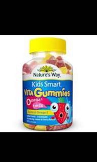 NATURE'S WAY 兒童 Omega-3魚油軟糖 50粒 KIDS SMART VITA GUMMIES