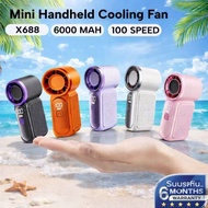 2026 New kipas Mini Fan Rechargeable Handheld Fan 1-100 Level Speed Adjustment handheld Display batt