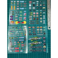 Remote Control Car Decoration Stickers Model Cars Various Scale RC Car RC Drift Car RC Car Accessori