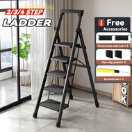 Ladder Indoor Household Thickened 5-Step Ladder 6-7-8 Step Folding Herringbone Ladder