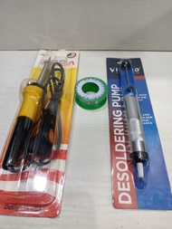 paket solder lengkap 40w60w. solder sedotan timah tenol atau timah solder