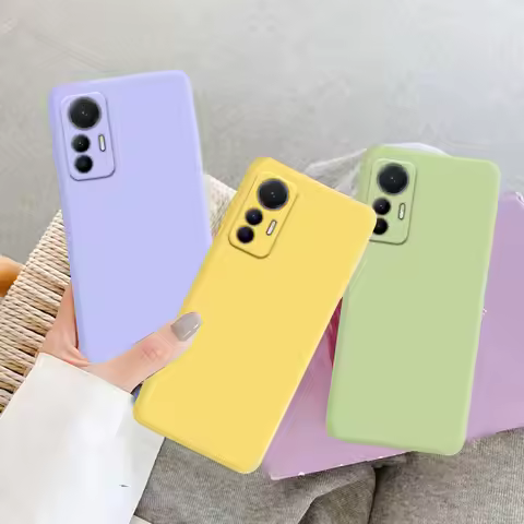 For Xiaomi Mi 12 Lite Case Matte Silicone Cover For Xiaomi mi12 Lite Phone For Xiaomi 12 Lite Case
