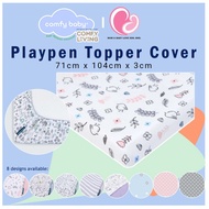 Comfy Baby Playpen Topper Cover Fitted Sheet for Playpen Mattress (71 x 104 x 3cm) Sarung Tilam Bayi