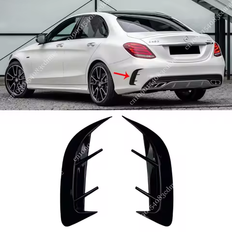 Rear Bumper Canard Splitter For Mercedes Benz C Class W205 C180 C200 C220 C250 C43 AMG 2015-2021 Air