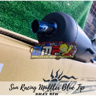SUN RACING SILENT KILLER PIPE STAINLESS BLUE TIP FOR NMAX/AEROX/CLICK/M3/MIO/PCX160/SKYDRIVE/BEAT FI