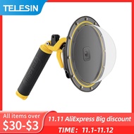 TELESIN 6 ''Dome Port 30M กันน้ำสำหรับ Gopro Hero 5 6 7 8 9 10 11 Trigger Dome ฝาครอบเลนส์อุปกรณ์เสริม