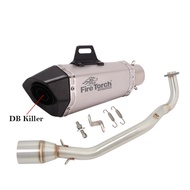 Slip On For YAMAHA Cygnus Gryphus 125cc Full System Motorcycle Exhaust Escape Front Link Pipe Muffle