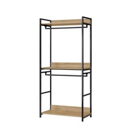 Infinity Hoxton Hanging Wardrobe up and down / Living Room Furniture / Bedroom Furniture(Black+Natur