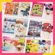 Character Photo Prop(8pcs set)birthday partyneeds decorations party supply