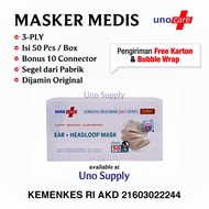 Unocare White 3-ply Medical Surgical Mask UnoCare Mask/ UnoCare Medical Mask/ Uno Care Mask/ Medical