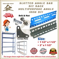 Slotted Angle Bar DIY Rack Multipurpose Angle Iron DIY / Besi Angle Rak Lubang