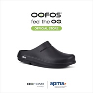 OOFOS Oocloog Black รองเท้าเพื่อการฟื้นฟู