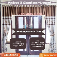 Curtains 1 Package Curtain 1 set Curtain and Fringe on the main door Window Door 1 set Latest Model 