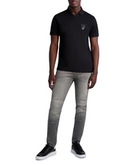 KARL LAGERFELD Men's Karl Armour Johnny Collar Polo