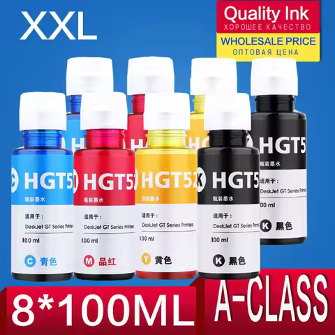100ML/Bottle Refill Dye Ink Kit For HP GT51 GT52 For HP GT5810 GT5820 GT 5810 GT 5820 For HP GT Seri
