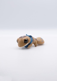 原創手作公仔-舉手啡色守宮-1個入