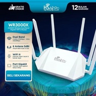 HSAIRPO WR3000X WIRELESS ROUTER GIGABIT WIFI6 AX3000