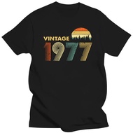 Vintage 1977 Men T Shirt Summer Cotton T-shirt Hip Hop Tshirt Casual Tees Tops Streetwear