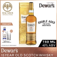 Dewar’s 15 Year Old Blended Scotch Whisky - 750ml / 75cl 40% ABV - Double Aged Oak Cask Whisky Spiri
