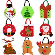 Santa Claus Gift Bag Reusable Holiday Gift Bag Cartoon Moose Candy Bag Christmas Decorations Christmas Eve Gift Bag