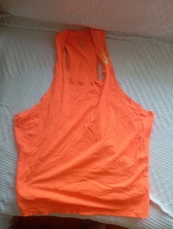 Nike Dri-FIT Running  Orange Neon aeroswift 男 men 背心 singlet Tank Top 運動衫 球衣 tennis marathon 跑步三項鐵人 