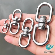 GotGo ลูกหมุนสแตนเลส ลูกหมุน ห่วงคลาย ห่วงหมุน ข้อต่อโซ่ stainless โซ่ล่ามหมา หนา M4 M5 M6 M8 rotati