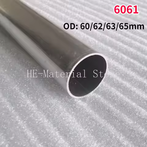 1Pcs Length 100mm 6061 Aluminium Alloy Tube OD 60/62/63/65mm Hollow Round Aluminum Tube ID 45/50/54/