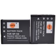 DSTE Replacement for 2X NP-130 Battery Compatible Casio Exilim EX-ZR3700 EX-ZR800 EX-ZR850 EX-ZR1000