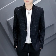 เสื้อเบลเซอร์ผู้ชายแบบใหม่เสื้อแจ็กเก็ตแนวธุรกิจเข้ารูปเสื้อโค้ตลำลองแบรนด์แจ็คเก็ตสูทเบลเซอร์ของผู้