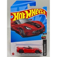 Hot Wheels CORVETTE C7 Z06 CONVERTIBLE Red Sport 1/64 Diecast Car [7cm x 2.5cm x 2cm] Matchbox Colle