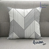 KATUN Premium Cotton Sofa Cushion Cover Avalon Motif 40x40 45x45 50x50 - Minimalist Aesthetic Cushio