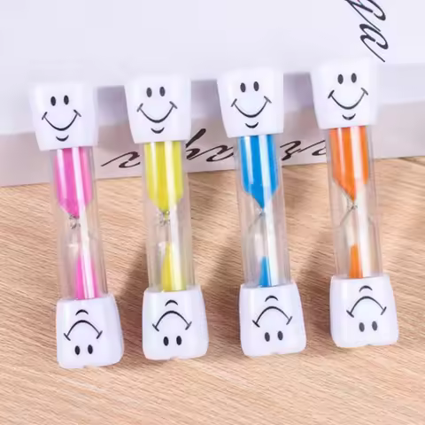 3Min Smile Sandglass Tooth Brushing Hourglass Gift Sand Clock Dental Children Kids Toothbrush Timer 