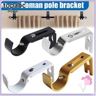 TOP Curtain Rod Brackets, Metal Hanger for 1 Inch Rod Curtain Rod Holder,  Adjustable Hardware Home Window Curtain Rod Support for Wall