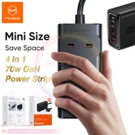 Mcdodo 4 in 1 70W GaN Fast Charging Surge Protection Power Strip UK Plug Type C USB Port Laptop Char