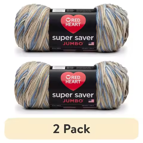 2 pack Super Saver® Jumbo™ 4 Medium Acrylic Yarn Mirage 14oz 396g 744 Yards