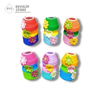 Mini Vase Crafts From yakult Bottles And kur Ropes