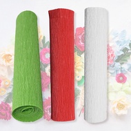 Color Crepe Paper Pleated Paper Wedding Decoration Flower Arts For Diy Crafts