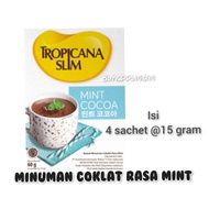 Tropicana Slim Mint Cocoa 4sachet Mint Flavor Chocolate Drink 4sachets Free Of Sugar