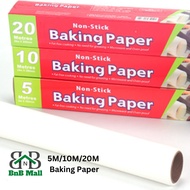 5M/10M/20M Baking Paper With cutter Barbecue Double-sided Silicone Oil Paper Parchment Bakery