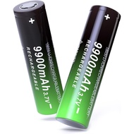 18650 Rechargeable Battery 3.7 Volt Batteries 18650 Battery High Capacity Flat Top 2 Pack Li-ion Bat