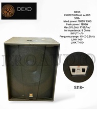 Speaker Subwoofer Dexo 18 Inch S118+ S 118 + S118 + Original 1800 Watt