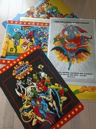 Super Powers DC Comics posters Super Heroes Justice League Superman Batman Wonder Woman Flash Green 