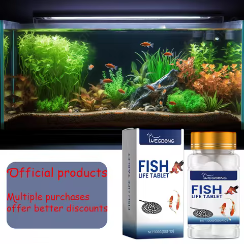 Yegbong 100g Aquarium Salt Slices - Ornamental Fish Special Salt for Fish Tank & Fish Farming